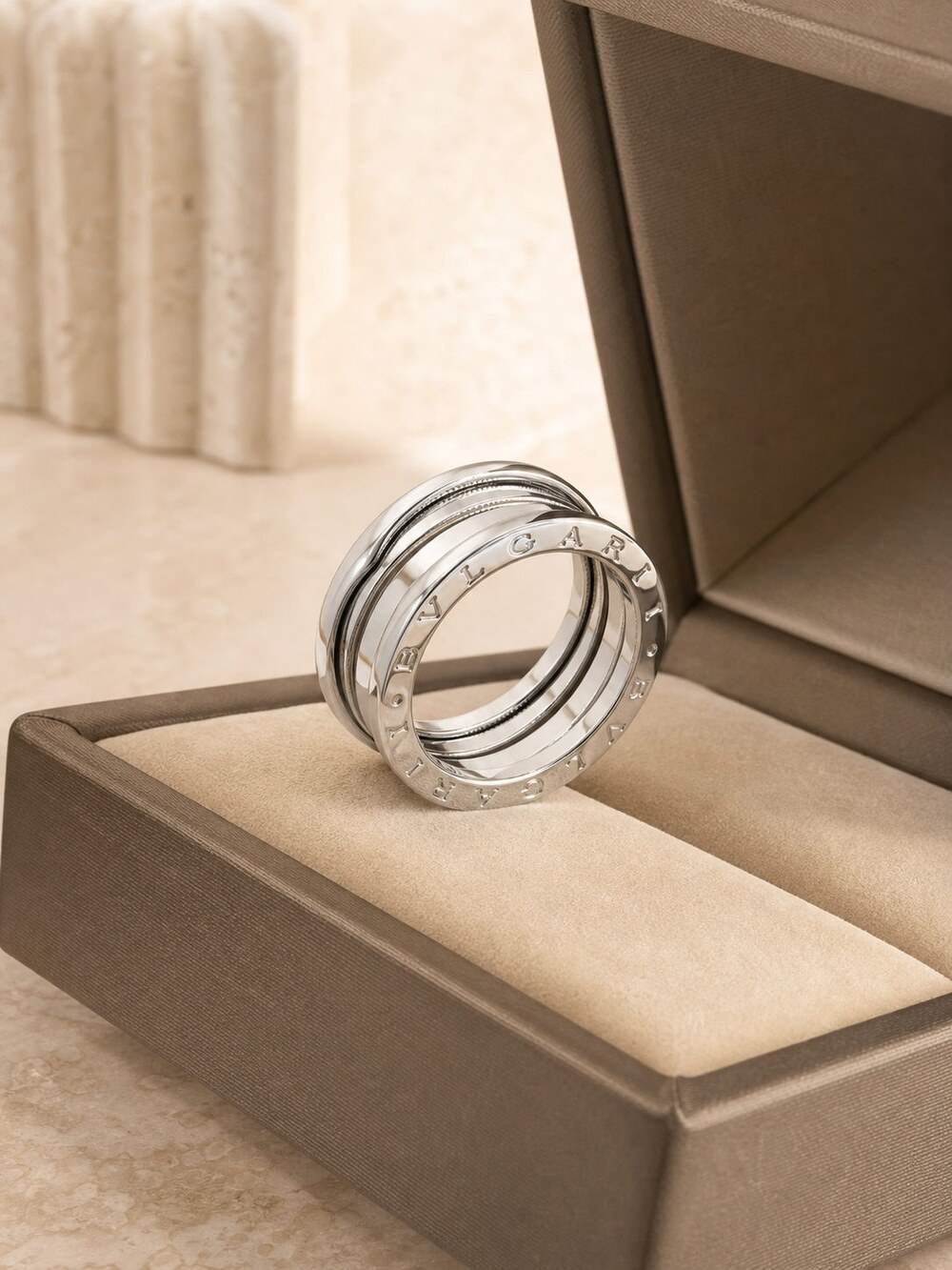 Bulgari Refined Statement Ring Style 3 | New with Box - Picture 4 of 9